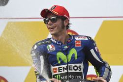 Podium: derde plaats Valentino Rossi, Yamaha Factory Racing