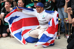 Race winner and World Champion Lewis Hamilton, Mercedes AMG F1 W06