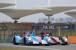 #29 Pegasus Racing Morgan-Nissan : David Cheng, Ho-Pin Tung, Alex Brundle et #43 Team Sard Morand Morgan LM P2 EVO : Pierre Ragues, Oliver Webb, Christopher Cumming