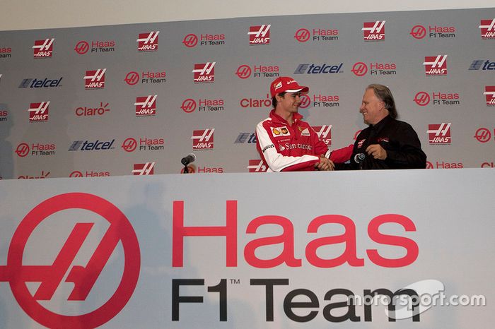 Esteban Gutiérrez y Gene  Haas, Presentación piloto F1 Equipo Haas