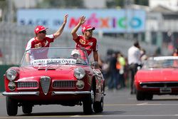Kimi Raikkonen, Scuderia Ferrari y Sebastian Vettel, Scuderia Ferrari