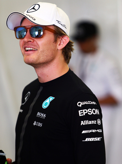 Nico Rosberg, Mercedes AMG F1 en el desfile de pilotos.