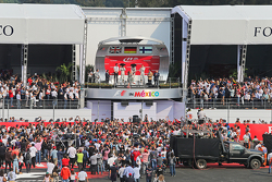 Lewis Hamilton, Mercedes AMG F1, Nico Rosberg, Mercedes AMG F1 e Valtteri Bottas, Williams