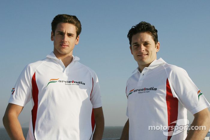 Adrian Sutil y Giancarlo Fisichella