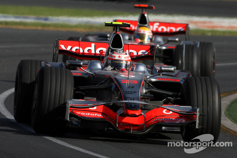 Heikki Kovalainen, McLaren Mercedes, Lewis Hamilton, McLaren Mercedes