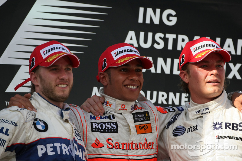 2008 - 1.Lewis Hamilton 2. Nick Heidfeld 3. Nico Rosberg