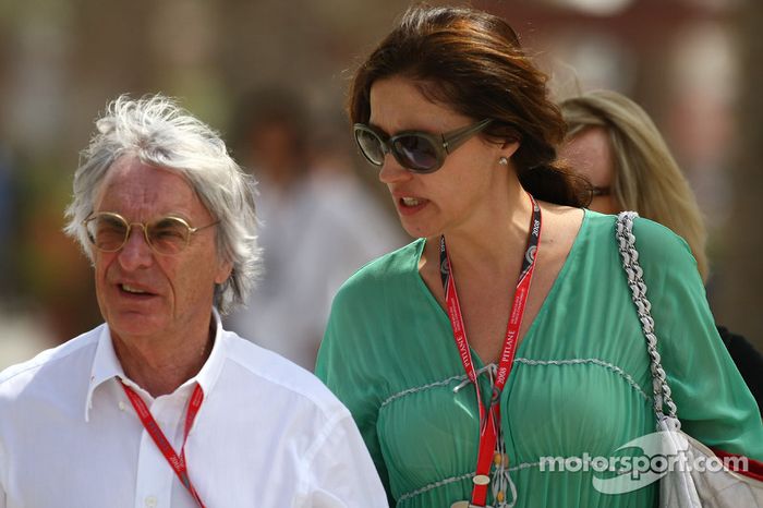 Bernie Ecclestone e sua ex-mulher, Slavica