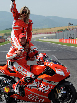 Maddalena Corvaglia and Randy Mamola
