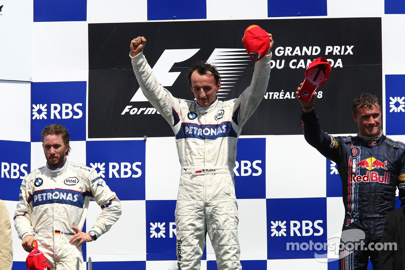 2008 - 1. Robert Kubica, 2. Nick Heidfeld, 3. David Coulthard