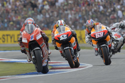 Casey Stoner, Dani Pedrosa et Nicky Hayden