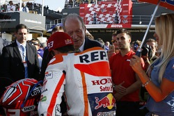 Marc Marquez, Repsol Honda Team e il precedente Re di Spagna Juan Carlos