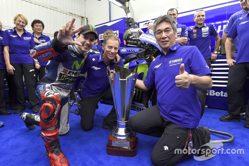 El ganador y campeón del mundo 2015, Jorge Lorenzo, Yamaha Factory Racing