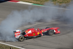 Kimi Raikkonen, Ferrari, a bordo della F138