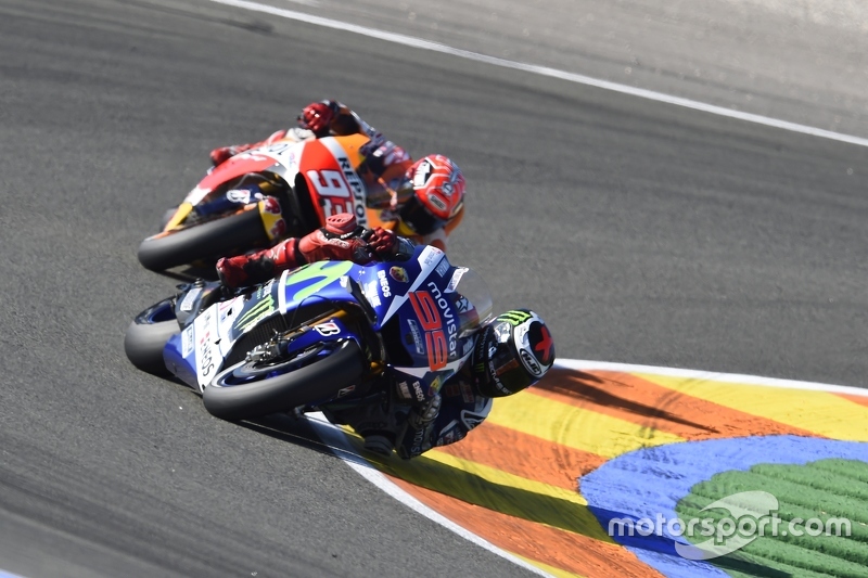 Jorge Lorenzo, Yamaha Factory Racing and Marc Marquez, Repsol Honda Team