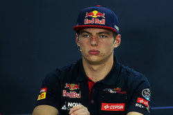Max Verstappen, Scuderia Toro Rosso in de FIA persconferentie