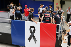 Romain Grosjean, Lotus F1 Team lors de la parade des pilotes