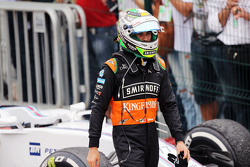 Sergio Pérez, Sahara Force India F1 en parc ferme