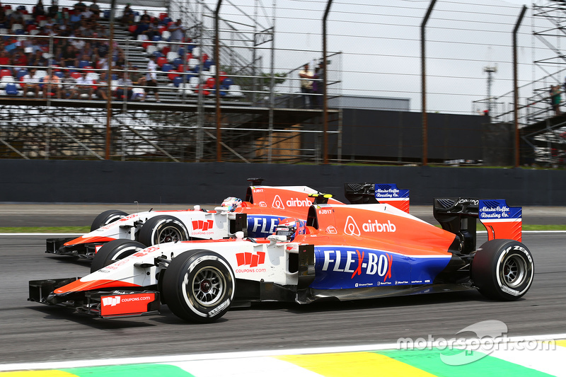 Alexander Rossi, Manor Marussia F1 Team et son équipier Will Stevens, Manor Marussia F1 Team