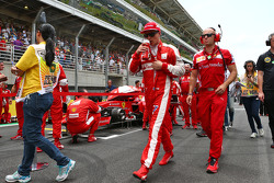 Kimi Raikkonen, Ferrari op de grid