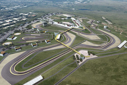 Blick von oben auf den Circuit of Wales