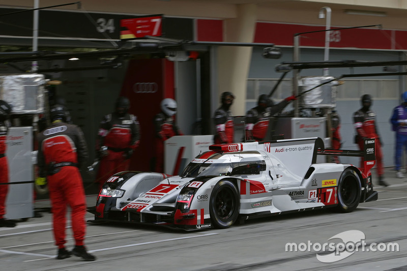 #7 Audi Sport Team Joest Audi R18 e-tron quattro: Marcel Fässler, Andre Lotterer, Benoit Tréluyer