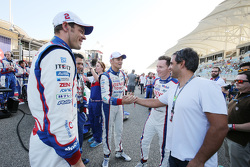 Alexander Wurz, Stéphane Sarrazin, Mike Conway en Juan Pablo Montoya