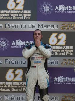 Podio: il vincitore Stefano Comini, SEAT Leon, Target Competition