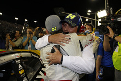Jeff Gordon, Hendrick Motorsports Chevrolet, mit Teameigner Rick Hendrick