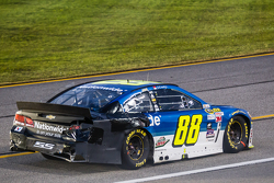 Dale Earnhardt Jr., Hendrick Motorsports Chevrolet with a damaged car