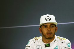 Second place Lewis Hamilton, Mercedes AMG F1 in the post qualifying FIA Press Conference