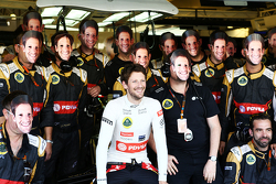 Ромен Грожан, Lotus F1 Team на командном фото