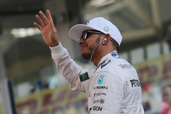 Lewis Hamilton, Mercedes AMG F1 op de rijdersparade
