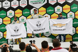 Rubens Barrichello, Fábio Carbone e Guilherme Salas