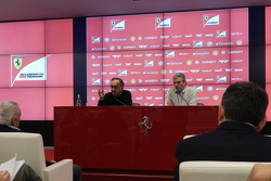 Sergio Marchionne, Presidente Ferrari y CEO de Fiat Chrysler Automobiles y Maurizio Arrivabene, Jefe