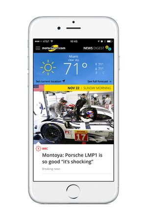 Motorsport.com Resumen de noticias app