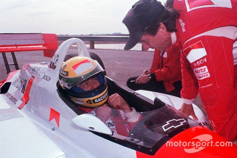 Ayrton Senna testet IndyCar