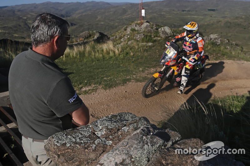 Etienne Lavigne en la etapa final del Dakar