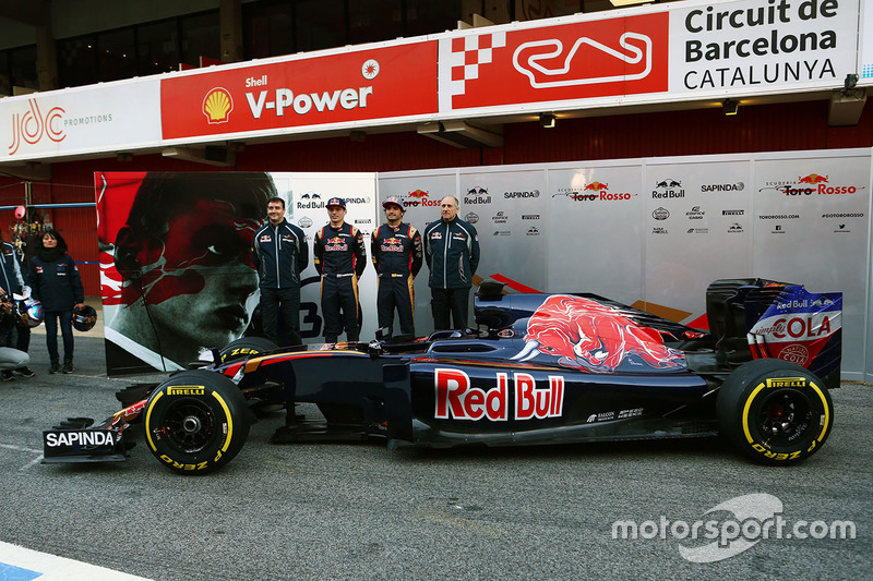 James Key, Director técnico de Toro Rosso con Max Verstappen, Scuderia Toro Rosso, Carlos Sainz Jr., Toro Rosso y Franz Tost, Scuderia Toro Rosso Director del equipo