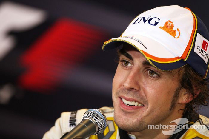 Fernando Alonso em sua volta à Renault