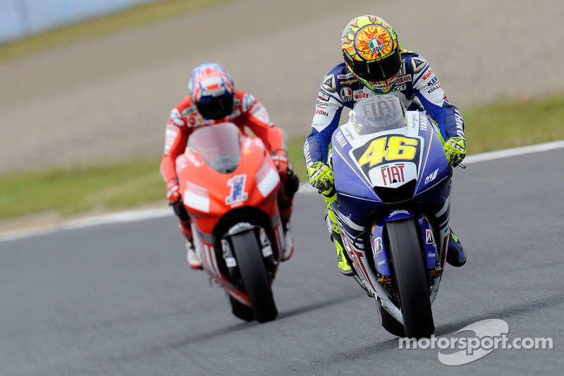 Valentino Rossi dan Casey Stoner, MotoGP Jepang 2008