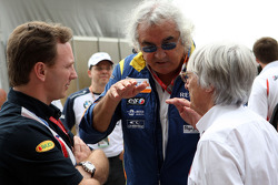 Christian Horner, Flavio Briatore e Bernie Ecclestone