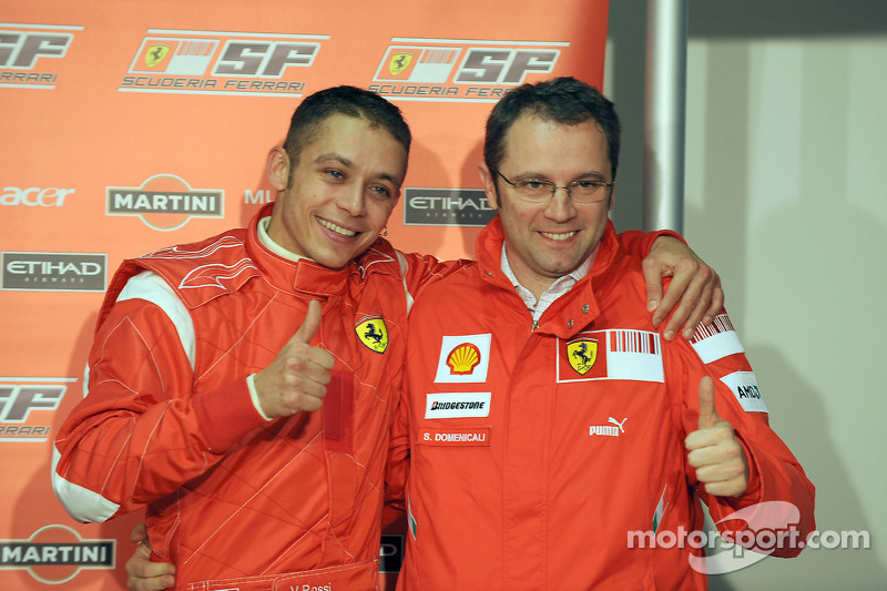 Valentino Rossi dan Stefano Domenicali