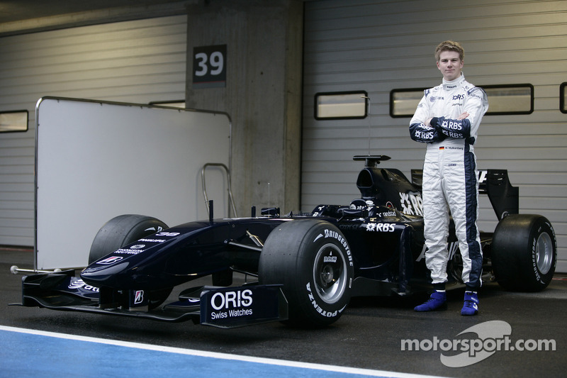 Nico Hulkenberg, test driver, with the the new Williams FW31