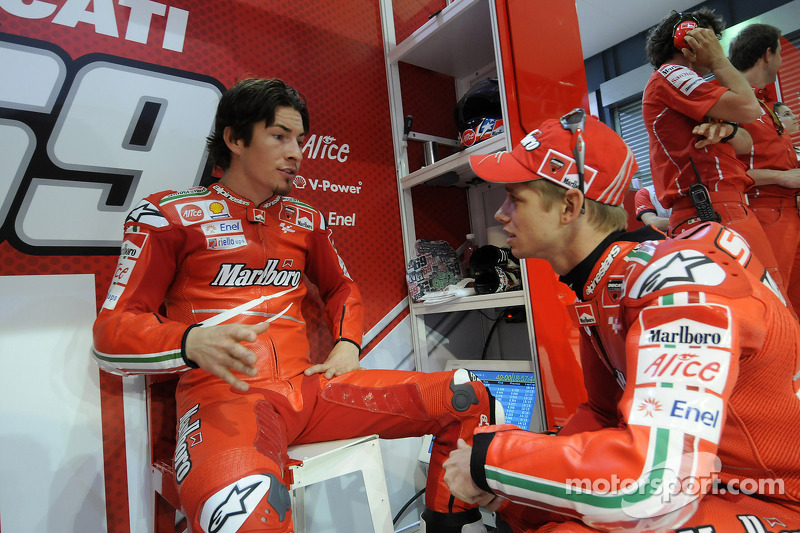 Nicky Hayden, Ducati Marlboro Team, and Casey Stoner, Ducati Marlboro Team