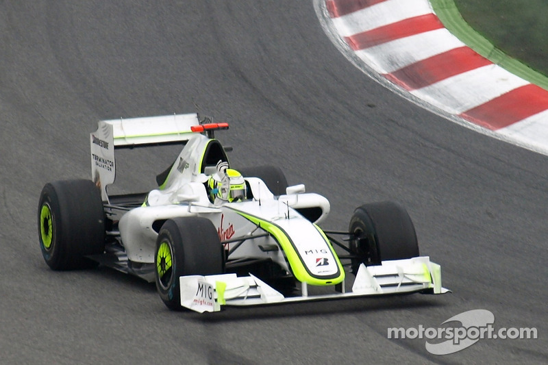 Race winner Jenson Button, Brawn GP