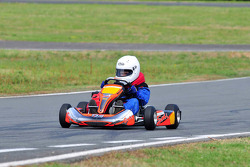 Mika Hakkinen and his son Hugo karting