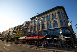 The calm before the storm: Boulevard des Forges in downtown Trois-Rivières, on Thursday evening before the Grand Prix crowd comes in