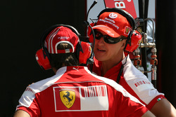 Luca Badoer, et Michael Schumacher, Scuderia Ferrari