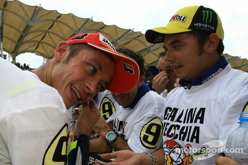 Campeón 2009 de MotoGP Valentino Rossi, Fiat Yamaha Team celebra