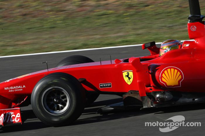 El debut a los mandos del Ferrari